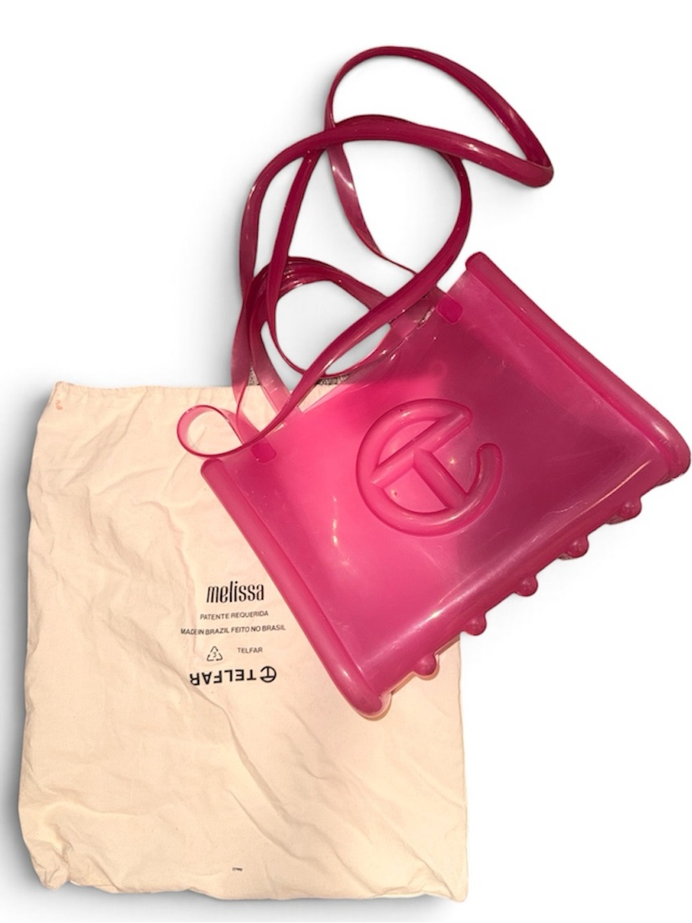 Telfar x Melissa Pink Medium Jelly Tote